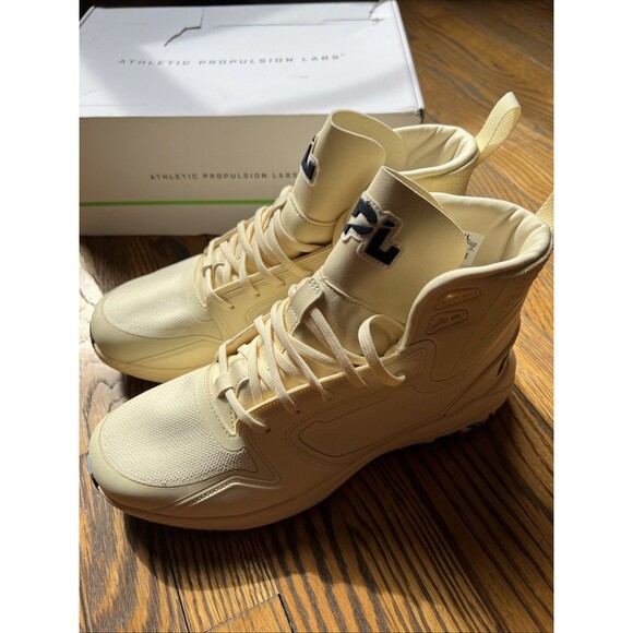 APL Mens Techloom Defender Size 7.5 Vanilla/Midnight/Ice Blue High Top Shoes NIB - Picture 2 of 12